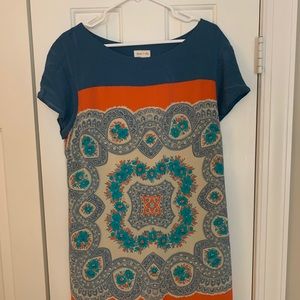 Anthropologie Meadow Rue silk shift dress